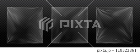 Vinyl cover with shrink effect - realistic vector 119322861