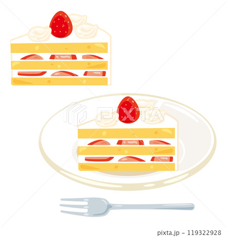 苺のショートケーキセット 119322928