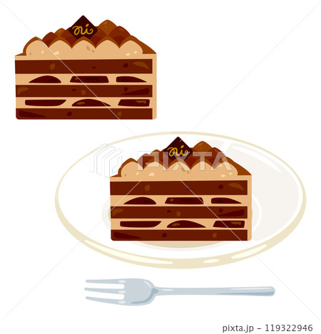 チョコレートケーキセット チョコレートケーキセット 119322946