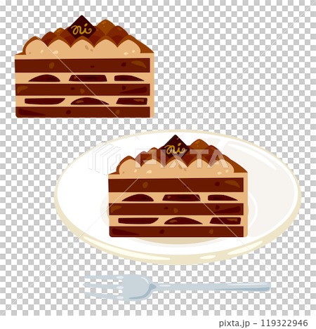 チョコレートケーキセット チョコレートケーキセット 119322946