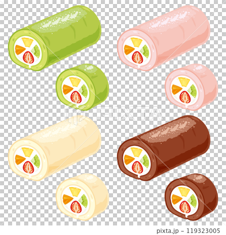 Fruit roll cake set Fruit roll cake set 119323005