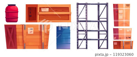Inventory for logistics warehouse and storage. Inventory for logistics warehouse and storage. 119323060