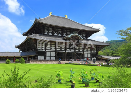 【奈良県】晴天の東大寺 大仏殿 【奈良県】晴天の東大寺 大仏殿 119323473
