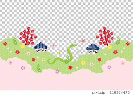 Year of the Snake - New Year's card template - O3 Year of the Snake - New Year's card template - O3 119324476