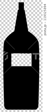 Wine bottle icon illustration Wine bottle icon illustration 119325894