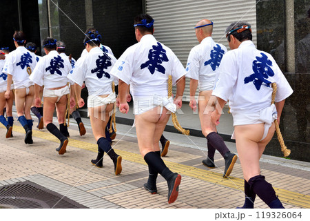 博多祇園山笠　締め込み姿　博多の夏まつり　福岡市博多区 119326064