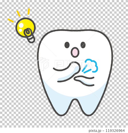 I see, I understand the tooth character illustration 119326964