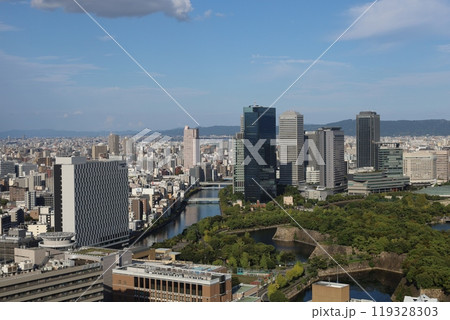 ザ・ファインタワー大手前、大阪、天満橋、タワーマンションのラウンジから見る、大阪城、天満橋、京橋、 119328303