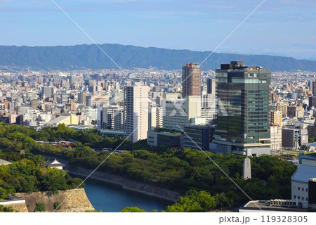 ザ・ファインタワー大手前、大阪、天満橋、タワーマンションのラウンジから見る、大阪城、天満橋、京橋、 119328305