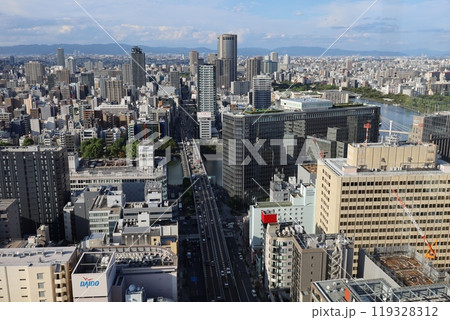 ザ・ファインタワー大手前、大阪、天満橋、タワーマンションのラウンジから見る、大阪城、天満橋、京橋、 119328312