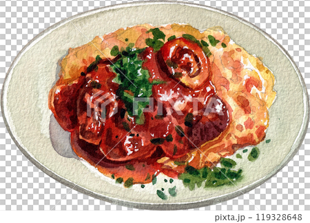 ossobuco milanese italian food,watercolor painting hand-drawn illustration ossobuco milanese italian food,watercolor painting hand-drawn illustration 119328648