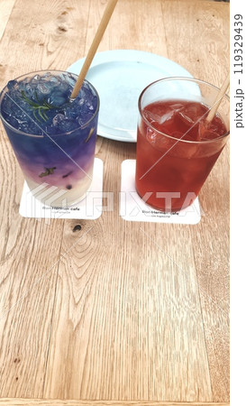 バタフライピーティーとハイビスカスカラー バタフライピーティーとハイビスカスカラー 119329439