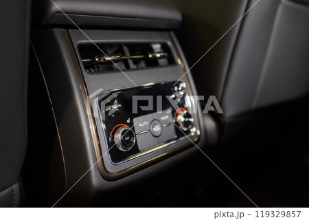 A close up of a car s rear air conditioning system 119329857