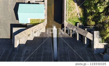 広島県世羅郡【山田川ダム】ドローン空撮_SYAMD_No25 広島県世羅郡【山田川ダム】ドローン空撮_SYAMD_No25 119330105