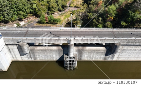 広島県世羅郡【山田川ダム】ドローン空撮_SYAMD_No27 広島県世羅郡【山田川ダム】ドローン空撮_SYAMD_No27 119330107