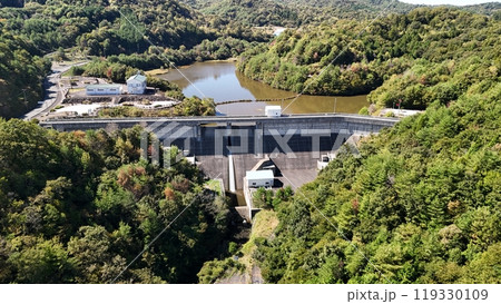 広島県世羅郡【山田川ダム】ドローン空撮_SYAMD_No02 広島県世羅郡【山田川ダム】ドローン空撮_SYAMD_No02 119330109
