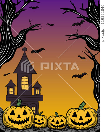 ハロウィン背景4 119331846