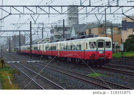 東海道本線を上京するEF66-48号機牽引の14系(リゾート編成)団体列車_2008/10/24撮影 119331875