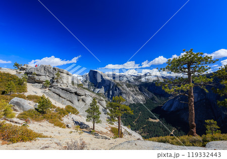 Sunny view of the landscape at Yosemite National Park Sunny view of the landscape at Yosemite National Park 119332443