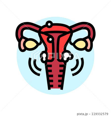uterine fibroids woman disease color icon vector illustration uterine fibroids woman disease color icon vector illustration 119332579
