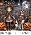 ハロウィンの夜　スチームパンク風 119332683