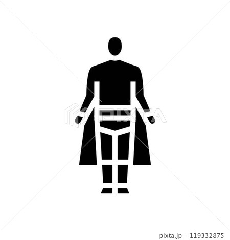 comic book cosplay male glyph icon vector illustration comic book cosplay male glyph icon vector illustration 119332875