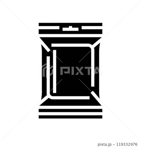 sachet plastic package glyph icon vector illustration sachet plastic package glyph icon vector illustration 119332976