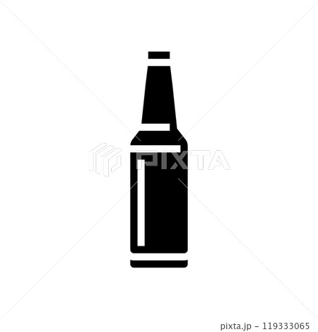 bottle glass package glyph icon vector illustration 119333065