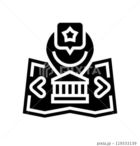 venue selection agency glyph icon vector illustration 119333139