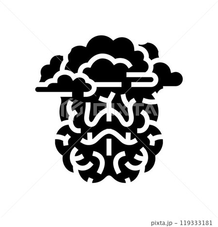 checklist brainstorm glyph icon vector illustration 119333181
