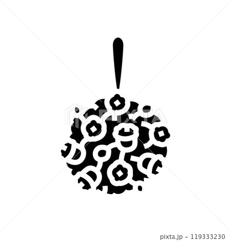 pomander bouquet flower glyph icon vector illustration 119333230