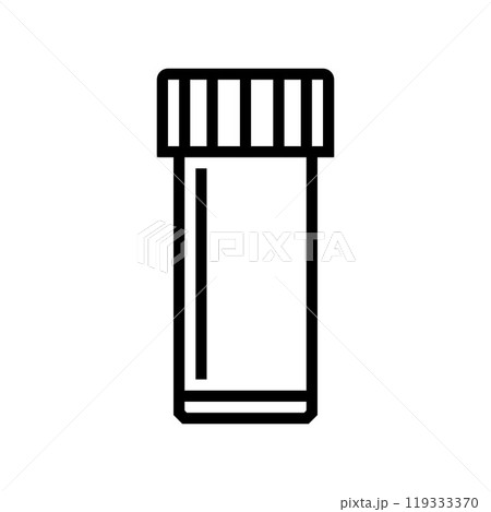 vial plastic package line icon vector illustration vial plastic package line icon vector illustration 119333370