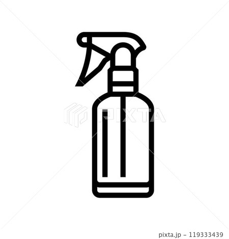 spray bottle glass package line icon vector illustration spray bottle glass package line icon vector illustration 119333439