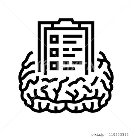 cloud brainstorm line icon vector illustration 119333552