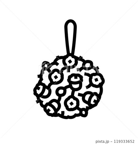 pomander bouquet flower line icon vector illustration pomander bouquet flower line icon vector illustration 119333652