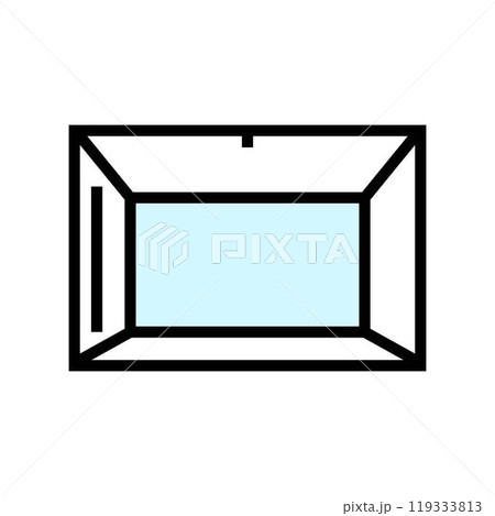 box glass package color icon vector illustration 119333813