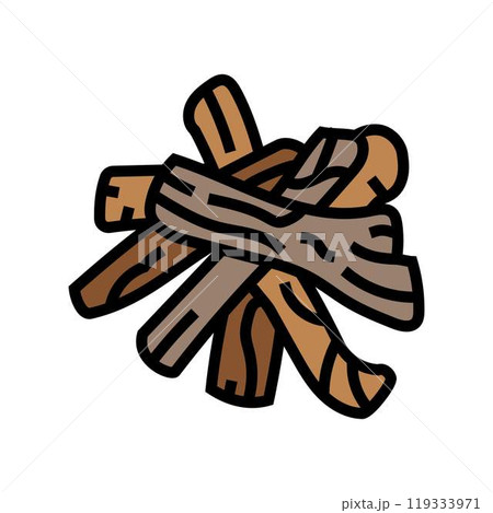 licorice root ayurvedic herb color icon vector illustration licorice root ayurvedic herb color icon vector illustration 119333971