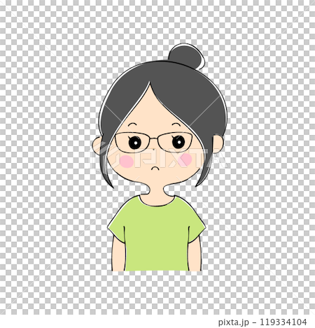 Bored young woman, facial expression variations, skin color, pen drawing style Bored young woman, facial expression variations, skin color, pen drawing style 119334104