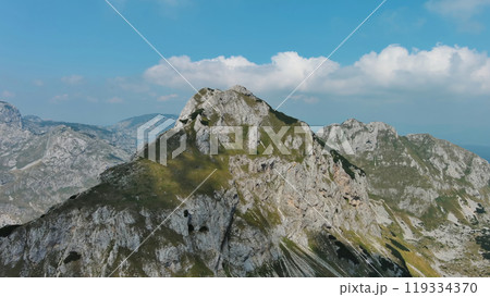 Aerial of mountains in park Durmitor, Montenegro Aerial of mountains in park Durmitor, Montenegro 119334370