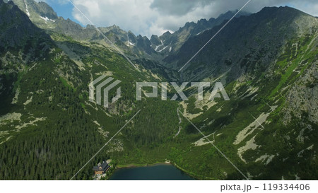 Poprad lake in High Tatras mountains 119334406