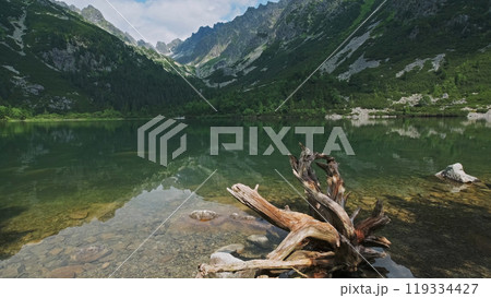 Poprad lake in High Tatras mountains Poprad lake in High Tatras mountains 119334427