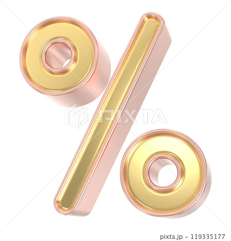 golden number symbol made of golden shining metallic 3d with gold glitter golden shining metallic 119335177