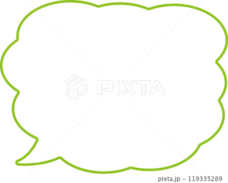 吹き出しイラストキミドリ 吹き出しイラストキミドリ 119335289