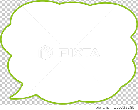 吹き出しイラストキミドリ 吹き出しイラストキミドリ 119335289