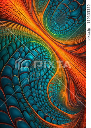 Generative ai. Abstract geometry pattern background, 119335339