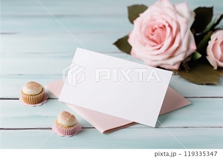 Celebration and party invitation concept. Generative AI 119335347