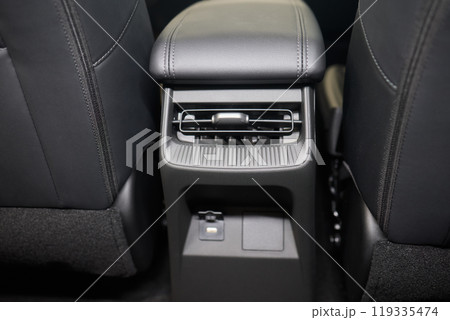 A close up of a car s rear air conditioning system 119335474