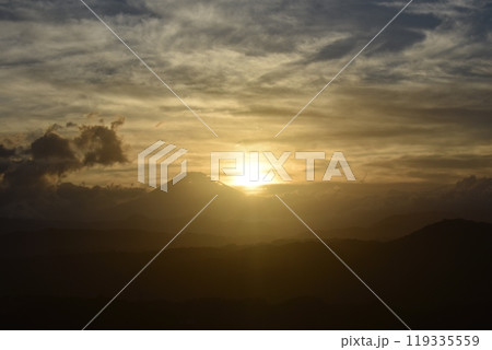 富士と夕陽 富士と夕陽 119335559