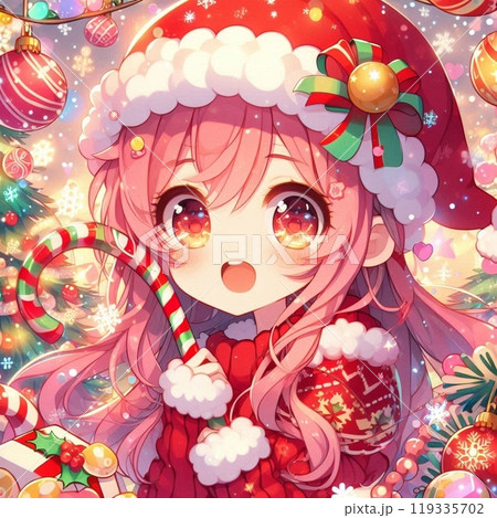 クリスマスで着てくれたサンタ姿の女の子 クリスマスで着てくれたサンタ姿の女の子 119335702