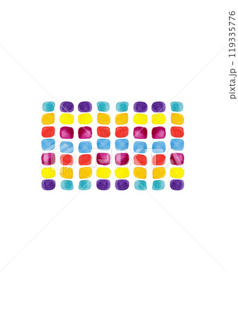 Colorful lines. Palette of multi-colored watercolor strokes. Straight stripes clipart for your design Colorful lines. Palette of multi-colored watercolor strokes. Straight stripes clipart for your design 119335776